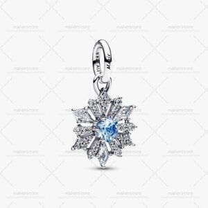Pandora Disney Frozen Queen Elsa Snowflake Dangle Charm